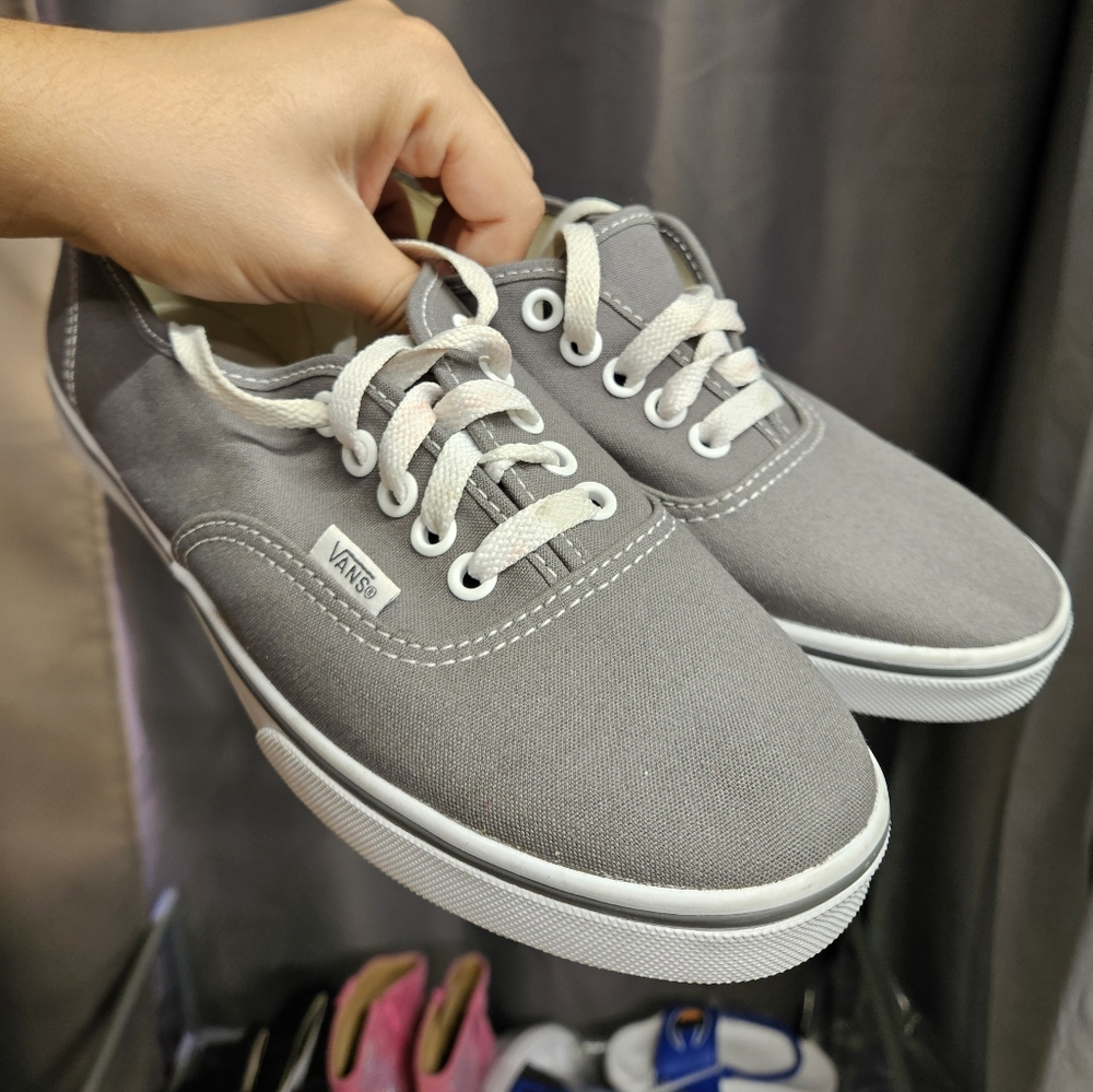 Grey low profile vans